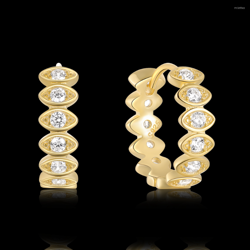 Hoop Earrings CANNER Eye Studded Diamond For Women Wedding Brand 925S Sterling Luxury Jewelry Silver 18k Platinum Plated Bridal Gifts
Hoop Earrings CANNER Eye Studded Diamond For Women Wedding Brand 925S Sterling Luxury Jewelry Silver 18k Platinum Plated Bridal Gifts