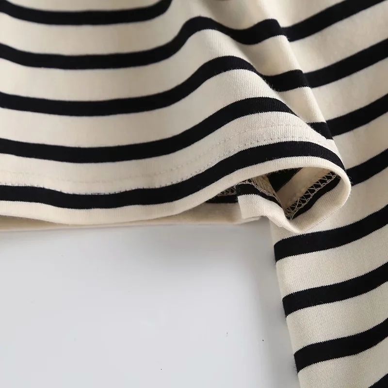 Casual Dresses Maxdutti De Fiesta De Noche England Indie Folk Vintage Striped O-neck Loose Causal Long Dress Cotton Summer Dress WomenVestidos 230509