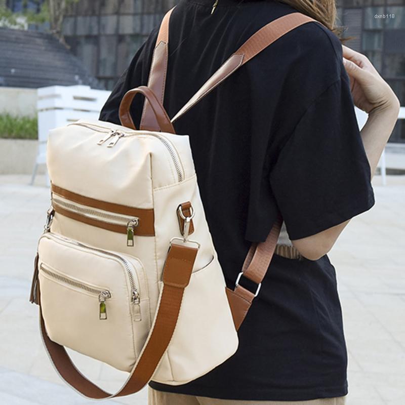 School Bags Women's Backpack Fashion Girl's Luxury Designer Back Pack Laptop Simple And Atmospheric Solid Classic Soft Fabric, Grey
School Bags Women's Backpack Fashion Girl's Luxury Designer Back Pack Laptop Simple And Atmospheric Solid Classic Soft Fabric, Grey