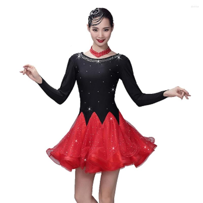 Stage Wear Square Dance Costume Three Steps Step Tournament Competition Giteba Ballroom, Red
Stage Wear Square Dance Costume Three Steps Step Tournament Competition Giteba Ballroom, Red