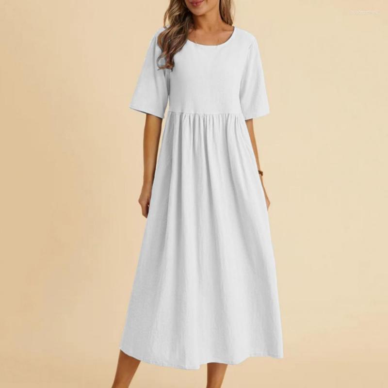 Casual Dresses Women Dress Crew Neck Female Causal Solid Color Beach, Light blue
Casual Dresses Women Dress Crew Neck Female Causal Solid Color Beach, Light blue