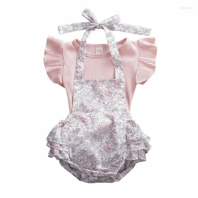 Clothing Sets 0-2Yrs Born Girls Ruffles Clothes Princess Party Tops Halter Shorts 2Pcs Summer Infant Suits, Picture shown 
Clothing Sets 0-2Yrs Born Girls Ruffles Clothes Princess Party Tops Halter Shorts 2Pcs Summer Infant Suits, Picture shown