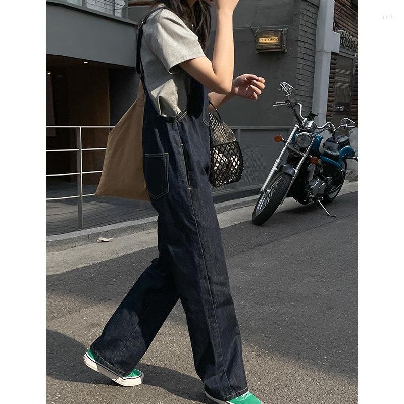 Women' Pants Vintage Wide Leg Loose Soft Silm Denim Women Fashion Simple All-match Overalls Elegant Temperament Strap Bottoms, Deep blue
Women' Pants Vintage Wide Leg Loose Soft Silm Denim Women Fashion Simple All-match Overalls Elegant Temperament Strap Bottoms, Deep blue