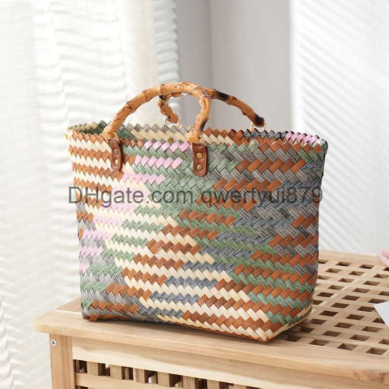 qwertyui879 Evening Bags Women's straw woven bag 2022 personality ins tote bag one shoulder portable large capacity fashion cane woven shoulder bag, Brown
qwertyui879 Evening Bags Women's straw woven bag 2022 personality ins tote bag one shoulder portable large capacity fashion cane woven shoulder bag, Brown