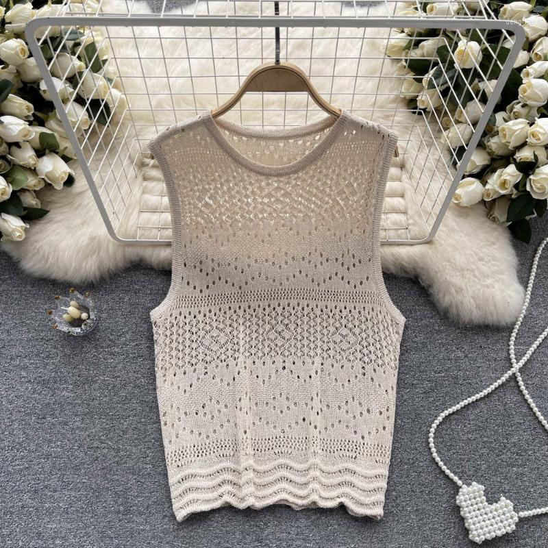 Women's Tanks Fashion O-Neck Tops For Women 2023 Hollow Out Knitted And Camis French Vintage Summer Clothing Woman Drop, Black
Women's Tanks Fashion O-Neck Tops For Women 2023 Hollow Out Knitted And Camis French Vintage Summer Clothing Woman Drop, Black