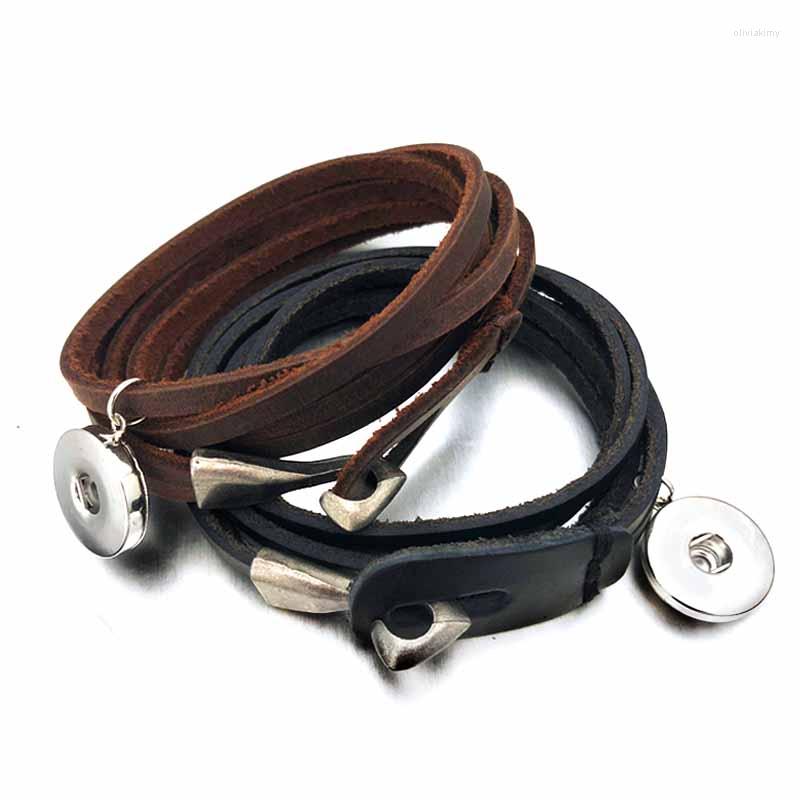 Charm Bracelets 129 Multi-turn Original Genuine Leather Retro Interchangeabl 18mm Snap Button Bracelet Jewelry For Women Men Gift 50cm
Charm Bracelets 129 Multi-turn Original Genuine Leather Retro Interchangeabl 18mm Snap Button Bracelet Jewelry For Women Men Gift 50cm