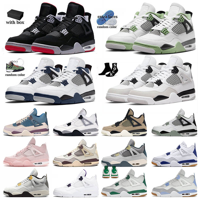 Men Basketball Shoes 4 Jumpman 4s Pine Green Military Black Violet Ore Green-Metallic Sail White Oreo Cactus Jack University Blue Infrared sports, 22 40-47
Men Basketball Shoes 4 Jumpman 4s Pine Green Military Black Violet Ore Green-Metallic Sail White Oreo Cactus Jack University Blue Infrared sports, 22 40-47