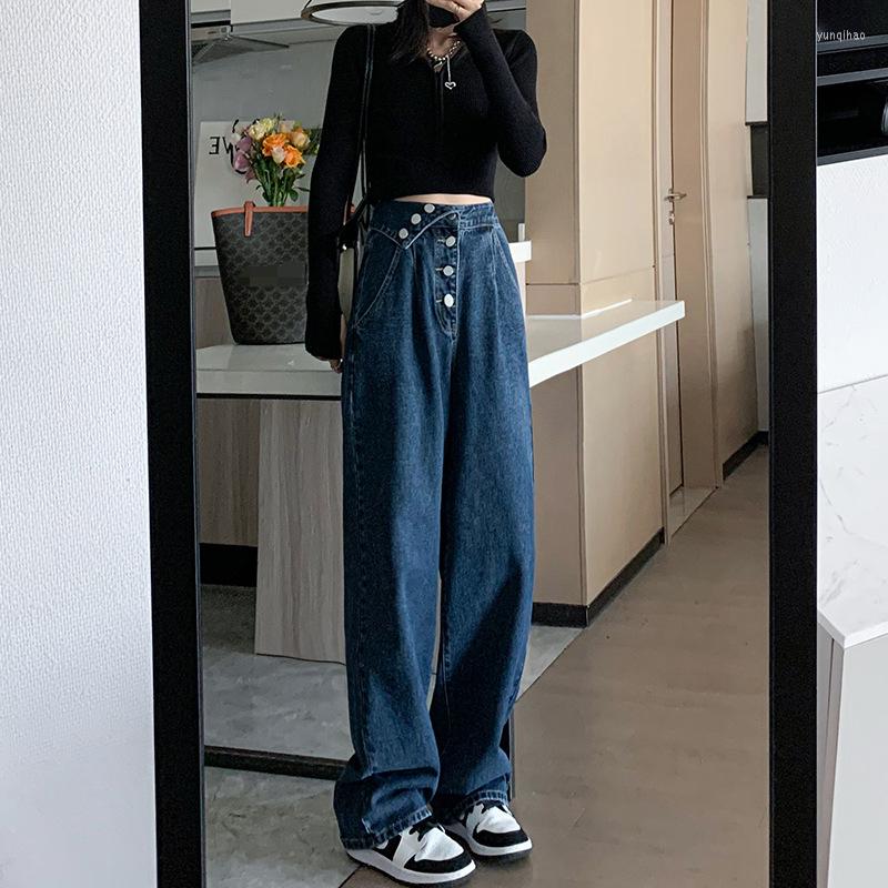 Women's Jeans Dark Blue Women High Waist Vintage Straight Harajuku Wide Leg Trousers Loose Korean Fashion Streetwear Female Denim Pants
Women's Jeans Dark Blue Women High Waist Vintage Straight Harajuku Wide Leg Trousers Loose Korean Fashion Streetwear Female Denim Pants