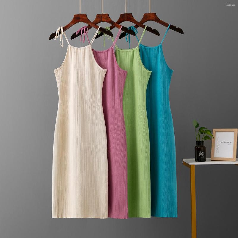 Casual Dresses Summer Style Slim Strap Dress Women's Waist Wrapped Solid Color Simple Design Thin Knitted, Black
Casual Dresses Summer Style Slim Strap Dress Women's Waist Wrapped Solid Color Simple Design Thin Knitted, Black