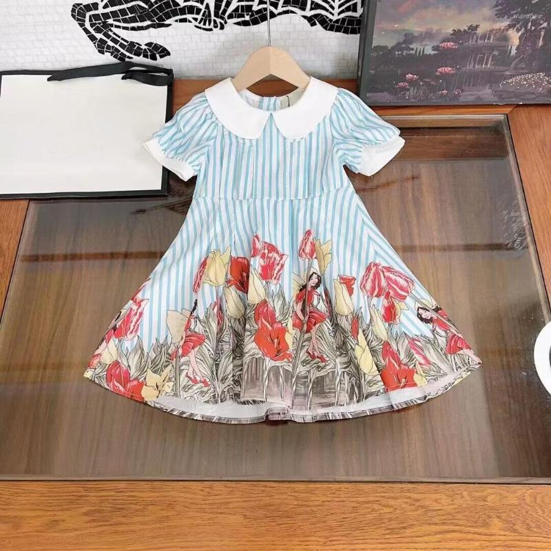Girl Dresses Top Brand Children's Summer Cotton Dress Floral Skirt Red Big Flowers Short Sleeves 2-13Y 9177, Blue
Girl Dresses Top Brand Children's Summer Cotton Dress Floral Skirt Red Big Flowers Short Sleeves 2-13Y 9177, Blue