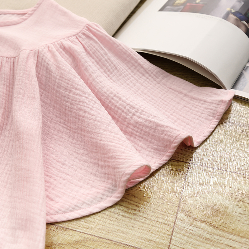 Casual Dresses 100% Cotton Muslin Women'S Dress Casual Retro Ruffles Sundress Holiday Beach Party Dresses Female Summer Clothing 230509