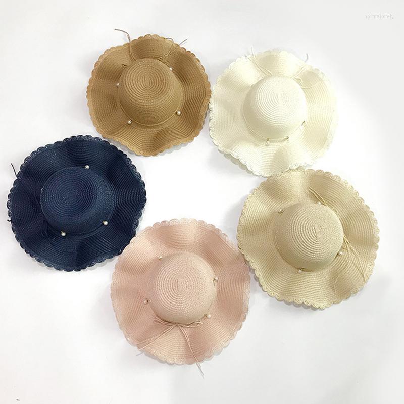 Wide Brim Hats Straw Hat Summer Dome Seaside Pearl Side Panamanian Style Vacation Folding Wavy Sun Casual Beach Women
Wide Brim Hats Straw Hat Summer Dome Seaside Pearl Side Panamanian Style Vacation Folding Wavy Sun Casual Beach Women