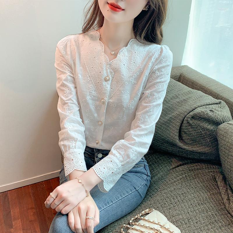Women' Blouses France Style Womens Tops And Elegant Ladies Lace Chiffon Shirts Spring Summer Long Sleeve Blusa Mujer, White
Women' Blouses France Style Womens Tops And Elegant Ladies Lace Chiffon Shirts Spring Summer Long Sleeve Blusa Mujer, White