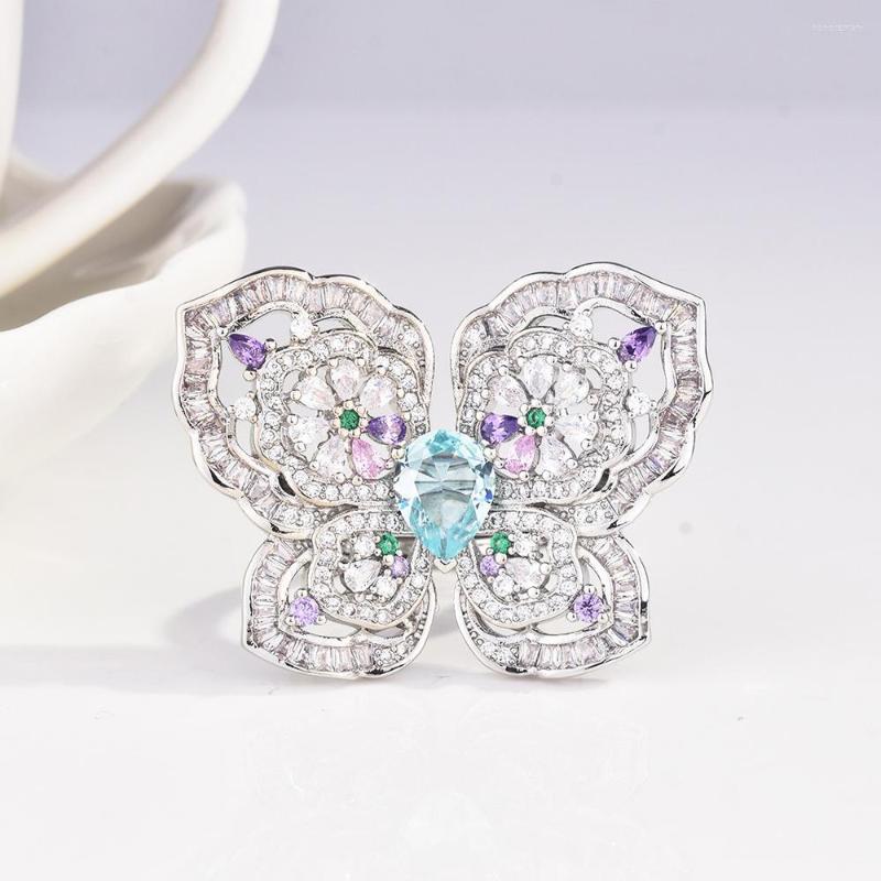 Cluster Rings WPB Design Women Adjustable Butterfly Ring Female Bright Zircon Luxury Jewelry Girl's Holiday Gift Party
Cluster Rings WPB Design Women Adjustable Butterfly Ring Female Bright Zircon Luxury Jewelry Girl's Holiday Gift Party