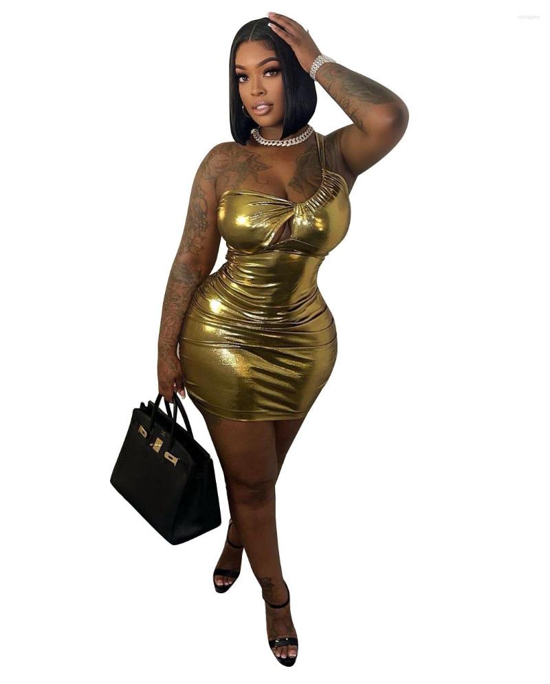 Party Dresses Sexy Women Mini Dress One Shoulder Streetwear Bodycon Slim Sleeveless Night Clubwear For Vestidos, Gold
Party Dresses Sexy Women Mini Dress One Shoulder Streetwear Bodycon Slim Sleeveless Night Clubwear For Vestidos, Gold