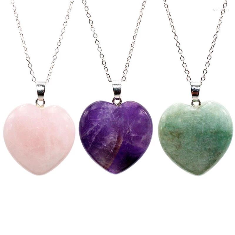 Pendant Necklaces Genuine Heart Shaped Natural Quartz Crystal Necklace Reiki Healing Chakra Stone Rock Mineral Charm Jewelry Women
Pendant Necklaces Genuine Heart Shaped Natural Quartz Crystal Necklace Reiki Healing Chakra Stone Rock Mineral Charm Jewelry Women