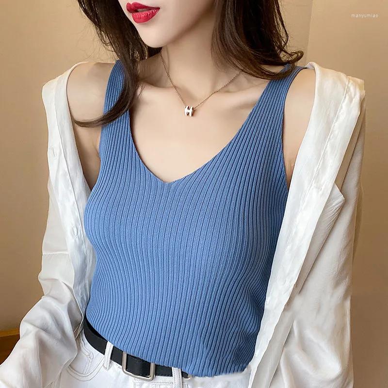 Women' Tanks V-Neck Knit Top Elegant Blue Ice Silk Summer Tank Classic Vests For Women Elastics Sleeveless Korean Fashion Slim, Black
Women' Tanks V-Neck Knit Top Elegant Blue Ice Silk Summer Tank Classic Vests For Women Elastics Sleeveless Korean Fashion Slim, Black