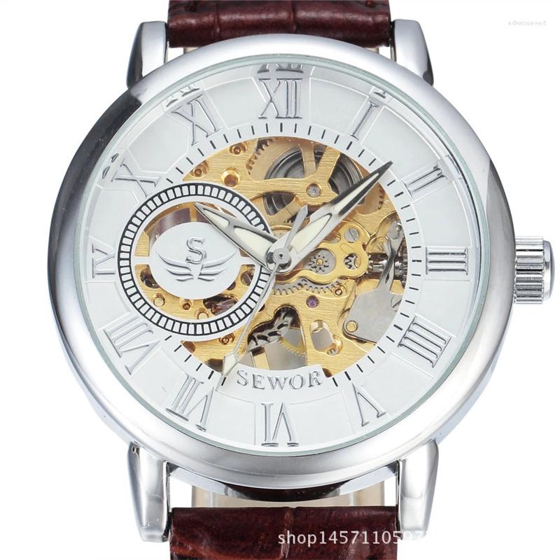 Wristwatches JOJOZSEWOR Hollow Manual Fashion Men's Mechanical Watch Gift International, Brown
Wristwatches JOJOZSEWOR Hollow Manual Fashion Men's Mechanical Watch Gift International, Brown