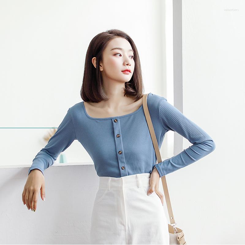 Women's T Shirts Abrini Women's T-shirt 2023 Autumn Long Sleeve Top Sloid Female Slim Fit Cropped Cotton Square Collar T-shirts, Black
Women's T Shirts Abrini Women's T-shirt 2023 Autumn Long Sleeve Top Sloid Female Slim Fit Cropped Cotton Square Collar T-shirts, Black