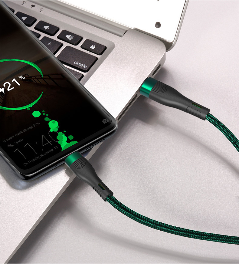 2M Nylon Braided Cables Multi colors Type C Micro USB Data Cable 2.4A Fast Charge Cord for Samsung Xiaomi Huawei phones