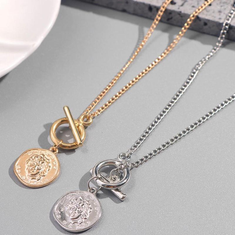Chains 2023 Retro Portrait Round Alloy Coin Pendant Necklace For Women Gold Silver Color Figure Face Chain Choker Jewelry
Chains 2023 Retro Portrait Round Alloy Coin Pendant Necklace For Women Gold Silver Color Figure Face Chain Choker Jewelry