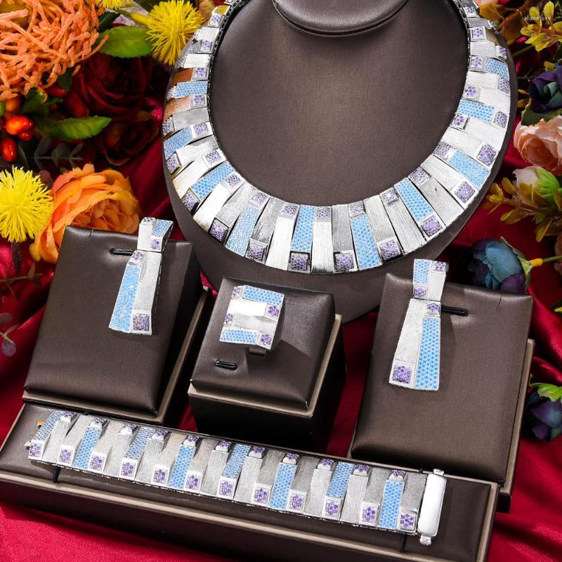 Necklace Earrings Set Jimbora Luxury Trend Gorgeous Bangle Ring African For Women Wedding Jewelry Trendy, Picture shown
Necklace Earrings Set Jimbora Luxury Trend Gorgeous Bangle Ring African For Women Wedding Jewelry Trendy, Picture shown