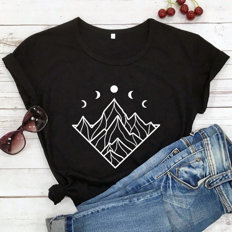 Women's T Shirts Moon Phases Mountains T-shirt Hiking Shirt Natural Inspiration Tees Women Fashion Casual Vintage Tee Tops, Brown-white text
Women's T Shirts Moon Phases Mountains T-shirt Hiking Shirt Natural Inspiration Tees Women Fashion Casual Vintage Tee Tops, Brown-white text