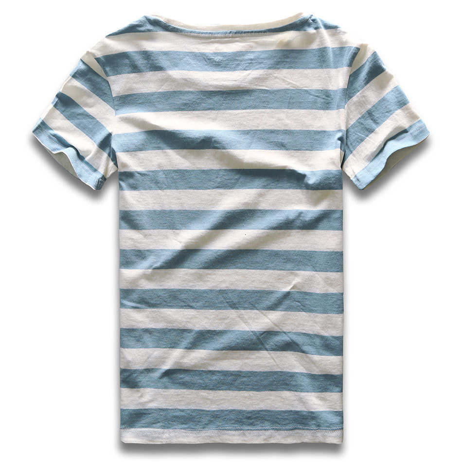 Men's T-Shirts Men Striped T-Shirt Stripes Top Tees Male Fashion Short Sleeve Blue Red White Black Costume Cosplay Party 230509