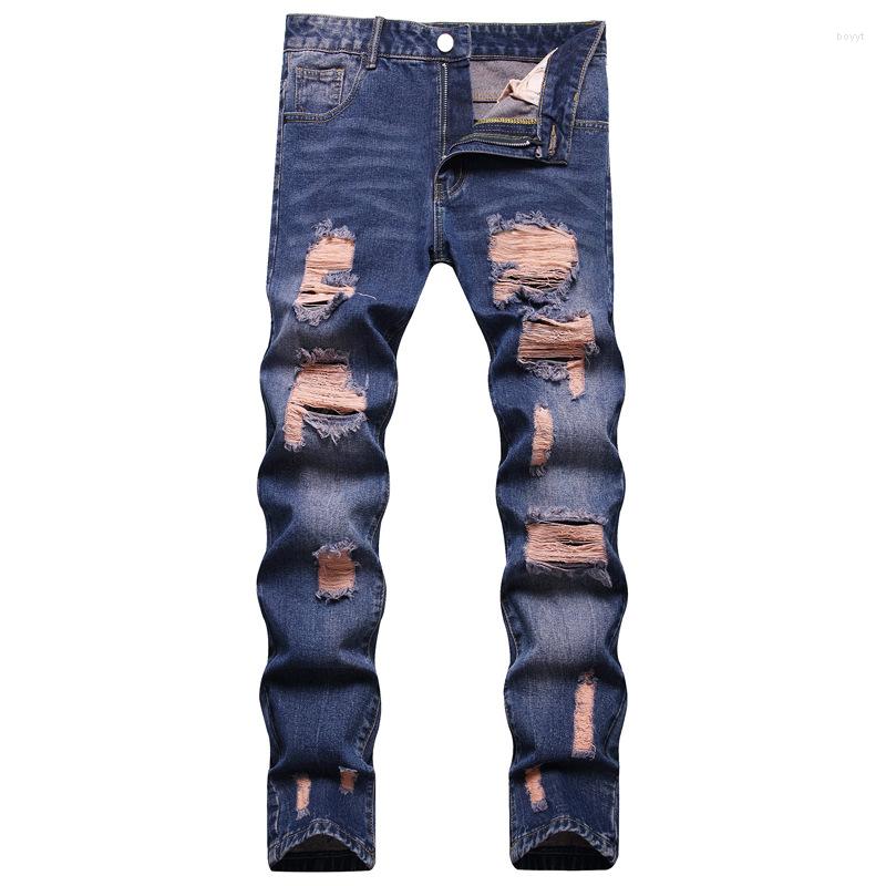 Men's Jeans Ripped Hole For Men 2023 Summer Slim Straight Denim Pants Casual Daily Nostalgic Blue Pantalones Hombre, K1208
Men's Jeans Ripped Hole For Men 2023 Summer Slim Straight Denim Pants Casual Daily Nostalgic Blue Pantalones Hombre, K1208