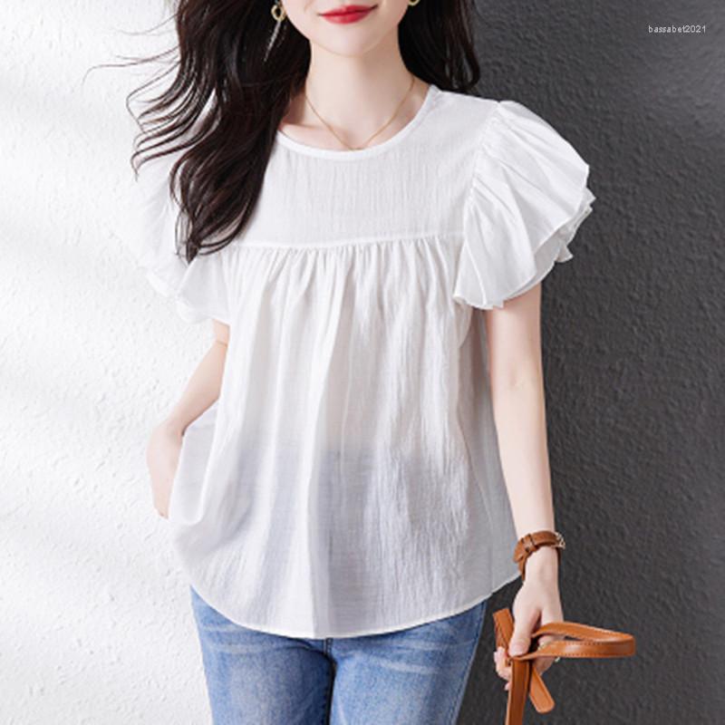 Women' Blouses BULOCHOVA 2023 Summer Butterfly Sleeve Chiffon Shirt Tops Women Pullover Fashion Elegant Casual Solid Large Size, Picture color
Women' Blouses BULOCHOVA 2023 Summer Butterfly Sleeve Chiffon Shirt Tops Women Pullover Fashion Elegant Casual Solid Large Size, Picture color