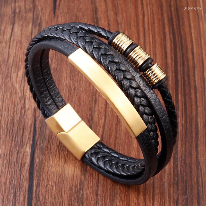Bangle Multilayer Braided Bracelet Men's Cowhide Leather Stainless Steel Cord Lovers Gifts
Bangle Multilayer Braided Bracelet Men's Cowhide Leather Stainless Steel Cord Lovers Gifts