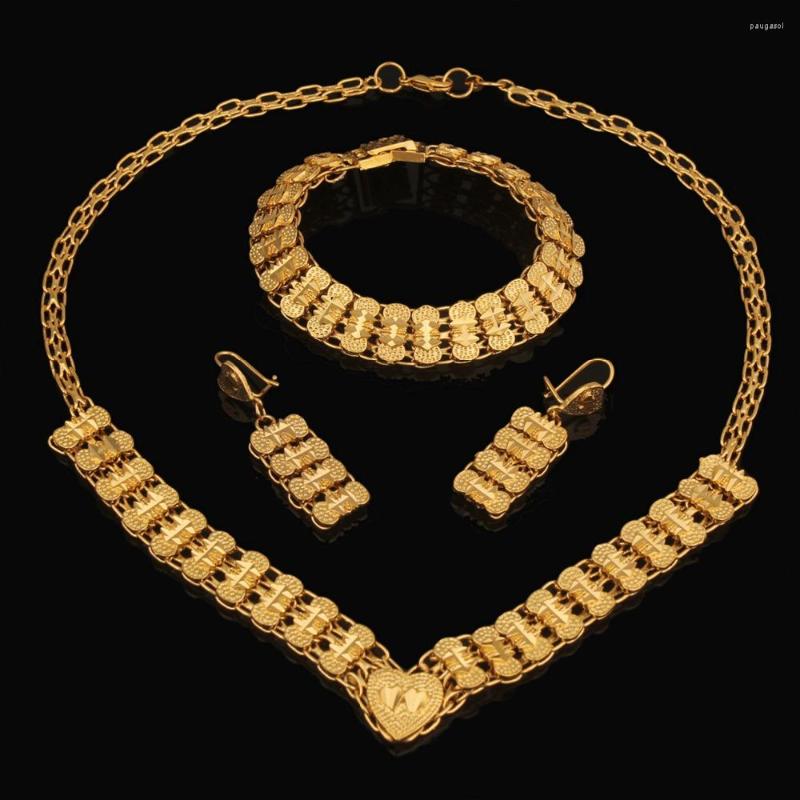 Necklace Earrings Set Traditional Ethiopian Earring Bracelet Jewelry18K Gold Color Jewelry African Bridal Wedding Sets, Picture shown
Necklace Earrings Set Traditional Ethiopian Earring Bracelet Jewelry18K Gold Color Jewelry African Bridal Wedding Sets, Picture shown