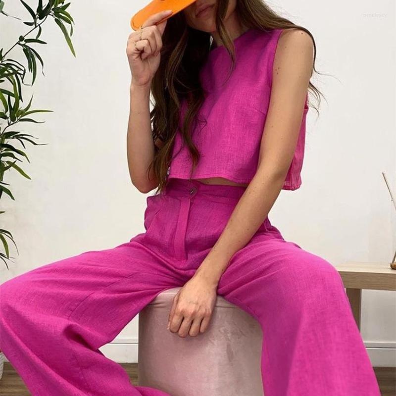 Women' Two Piece Pants Women' Suit 2 Pieces Tank Top Solid 2023 Spring Summer Clothes Office Lady Fashion Basic Casual Outfits, Pink
Women' Two Piece Pants Women' Suit 2 Pieces Tank Top Solid 2023 Spring Summer Clothes Office Lady Fashion Basic Casual Outfits, Pink