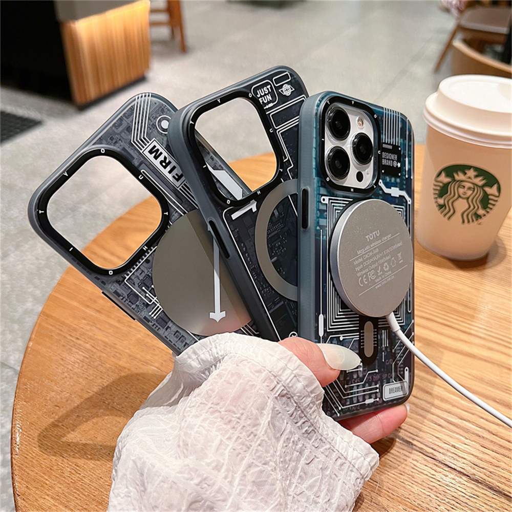 Matte Magnetic For Magsafe Skin Feeling Cases For iPhone 14 13 11 12 Pro Max 14Plus Armor Technological Pattern Bumper Cover
Matte Magnetic For Magsafe Skin Feeling Cases For iPhone 14 13 11 12 Pro Max 14Plus Armor Technological Pattern Bumper Cover