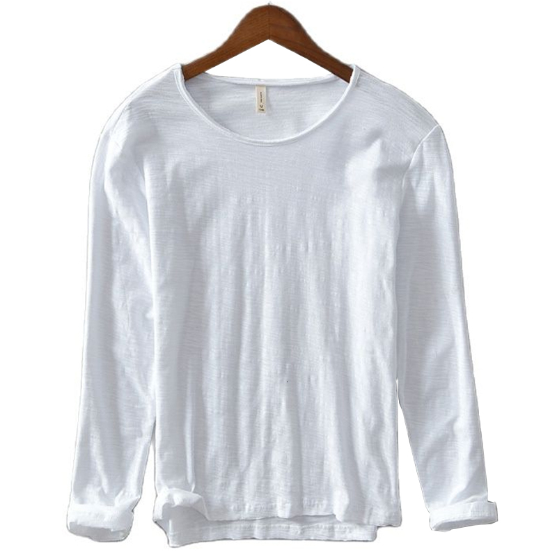 Men's T-Shirts Autumn Solid Color Long-sleeved T-shirt Men's Casual Bottoming T-shirt Male Cotton Crew Neck T-Shirt 230509, White
Men's T-Shirts Autumn Solid Color Long-sleeved T-shirt Men's Casual Bottoming T-shirt Male Cotton Crew Neck T-Shirt 230509, White