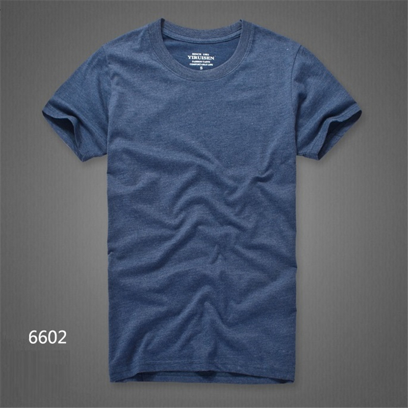 Men's T-Shirts T Shirt For Men 100% Cotton Casual T-shirts solid color short Sleeve Soft tops Anti-Shrink and Anti-fade 230509