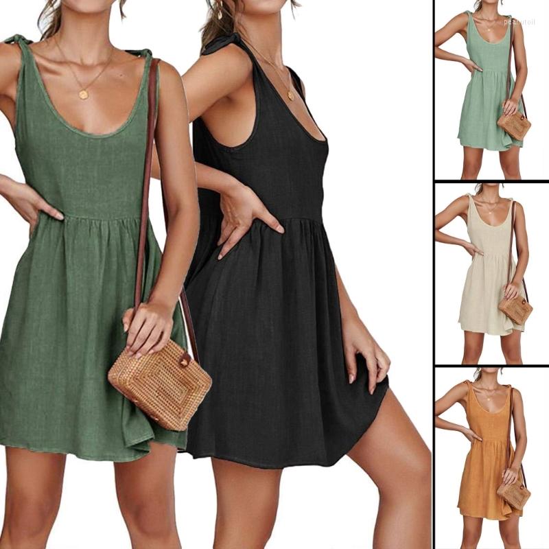 Casual Dresses 652F Spring Summer Women Dress Shoulder Tied Mini Sling Solid Color, Khaki
Casual Dresses 652F Spring Summer Women Dress Shoulder Tied Mini Sling Solid Color, Khaki