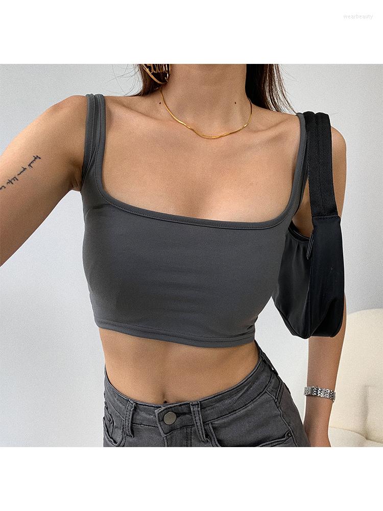 Women's Tanks Vintage Solid Color Skinny Crop Vest 2000s Square Neck Cozy Soft Tank Tops Sexy Girls Slim Camisole Y2K Club Streetwear Chic, Black
Women's Tanks Vintage Solid Color Skinny Crop Vest 2000s Square Neck Cozy Soft Tank Tops Sexy Girls Slim Camisole Y2K Club Streetwear Chic, Black