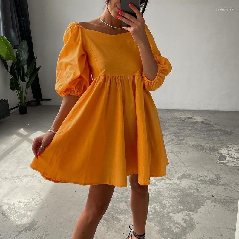 Women' Swimwear 2023 Fashion Puff Sleeve Pleat A-Line Mini Dress Women Loose Beach Summer Square Collar Solid Elegant Streetwear, 01 green
Women' Swimwear 2023 Fashion Puff Sleeve Pleat A-Line Mini Dress Women Loose Beach Summer Square Collar Solid Elegant Streetwear, 01 green