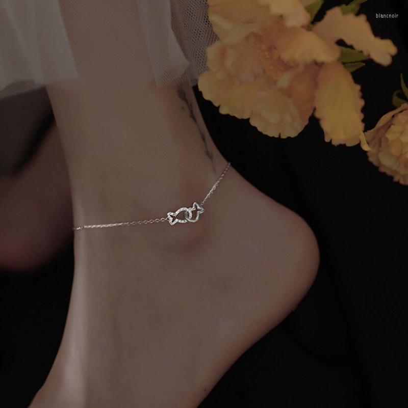 Anklets 925 Sterling Silver Charm Anklet Bracelet For Women Trendy Simple Multilayer Fish Pendant Handmade Party Jewelry Gifts
Anklets 925 Sterling Silver Charm Anklet Bracelet For Women Trendy Simple Multilayer Fish Pendant Handmade Party Jewelry Gifts