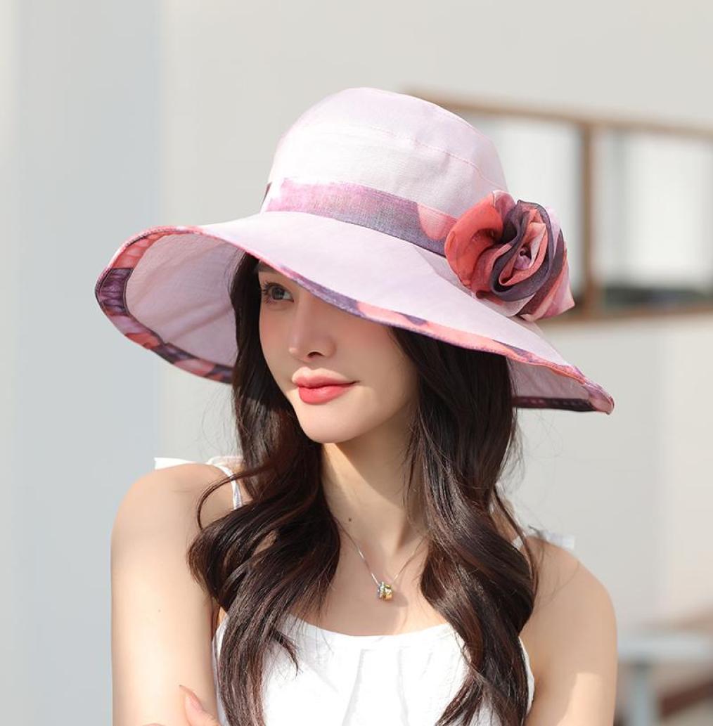 Wide Brim Hats Elegant Sun Hat For Women Summer Large Ladies Fashion Flower Fisherman AntiUV Travel Beach 20226432508, Beige
Wide Brim Hats Elegant Sun Hat For Women Summer Large Ladies Fashion Flower Fisherman AntiUV Travel Beach 20226432508, Beige