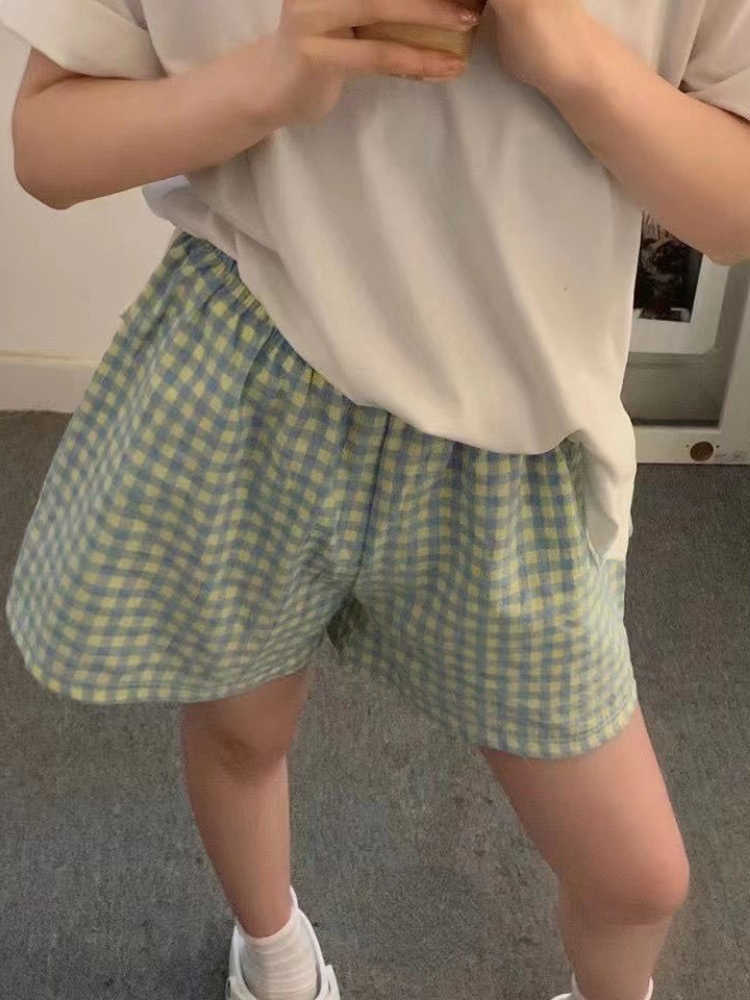 Women's Shorts Summer New Women Cotton Gauze Shorts Elastic Waist Casual Lattice Women Home Pants Woman Shorts Printed Shorts AA230508, Floral green
Women's Shorts Summer New Women Cotton Gauze Shorts Elastic Waist Casual Lattice Women Home Pants Woman Shorts Printed Shorts AA230508, Floral green