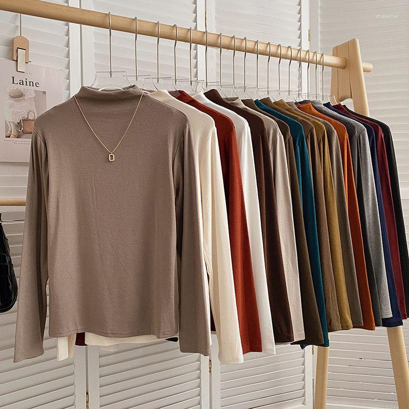 Women's Sweaters Women Cashmere Half Turtleneck Pullover Slim Bottoming Shirt Solid Color Casual Long-sleeved Warm Autumn Winter T-shirt
Women's Sweaters Women Cashmere Half Turtleneck Pullover Slim Bottoming Shirt Solid Color Casual Long-sleeved Warm Autumn Winter T-shirt