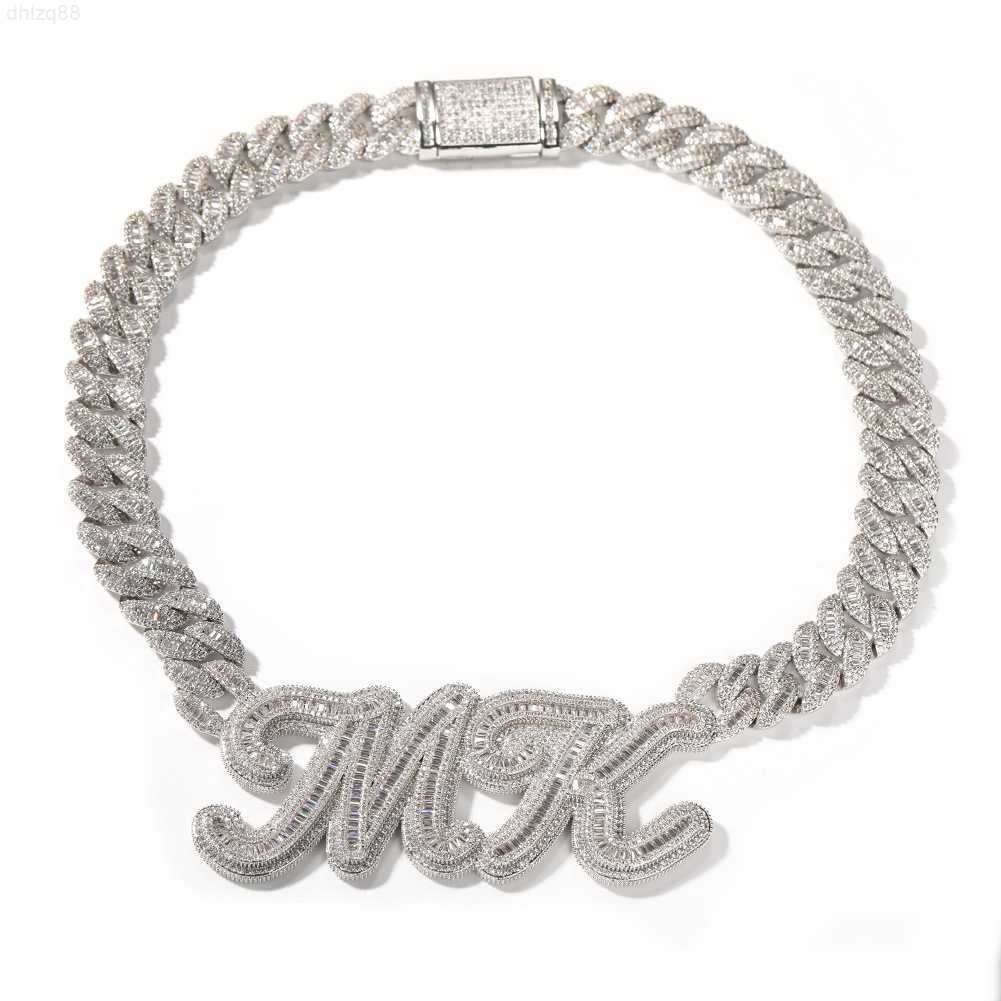 Hip Hop Jewelry Custom Oem Baguette Letter Pendant Name Necklace Choker Thick Cuban Link Chain
Hip Hop Jewelry Custom Oem Baguette Letter Pendant Name Necklace Choker Thick Cuban Link Chain