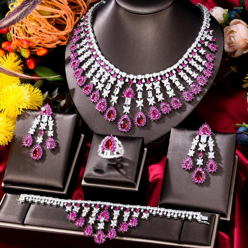 Necklace Earrings Set KellyBola Luxury Noble Water Drop Zirconian Pendant Jewelry Women Fashion All-match Bride Wedding Party Accessories, Picture shown
Necklace Earrings Set KellyBola Luxury Noble Water Drop Zirconian Pendant Jewelry Women Fashion All-match Bride Wedding Party Accessories, Picture shown