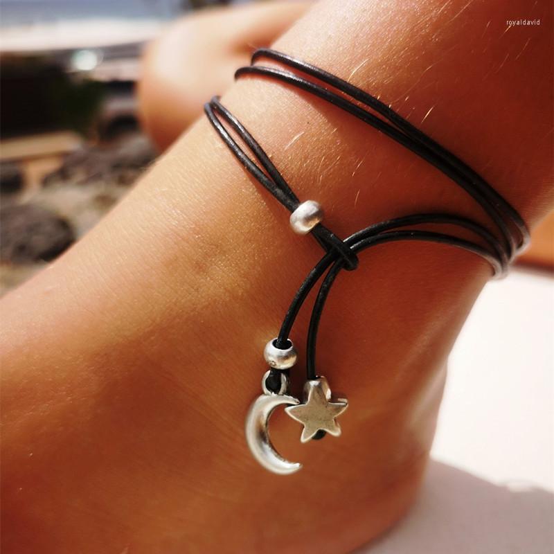 Anklets Bohemian Ethnic Style Beach Pentagram Moon Beads For Women Fashion Party Leather Cord Vacation Jewelry
Anklets Bohemian Ethnic Style Beach Pentagram Moon Beads For Women Fashion Party Leather Cord Vacation Jewelry