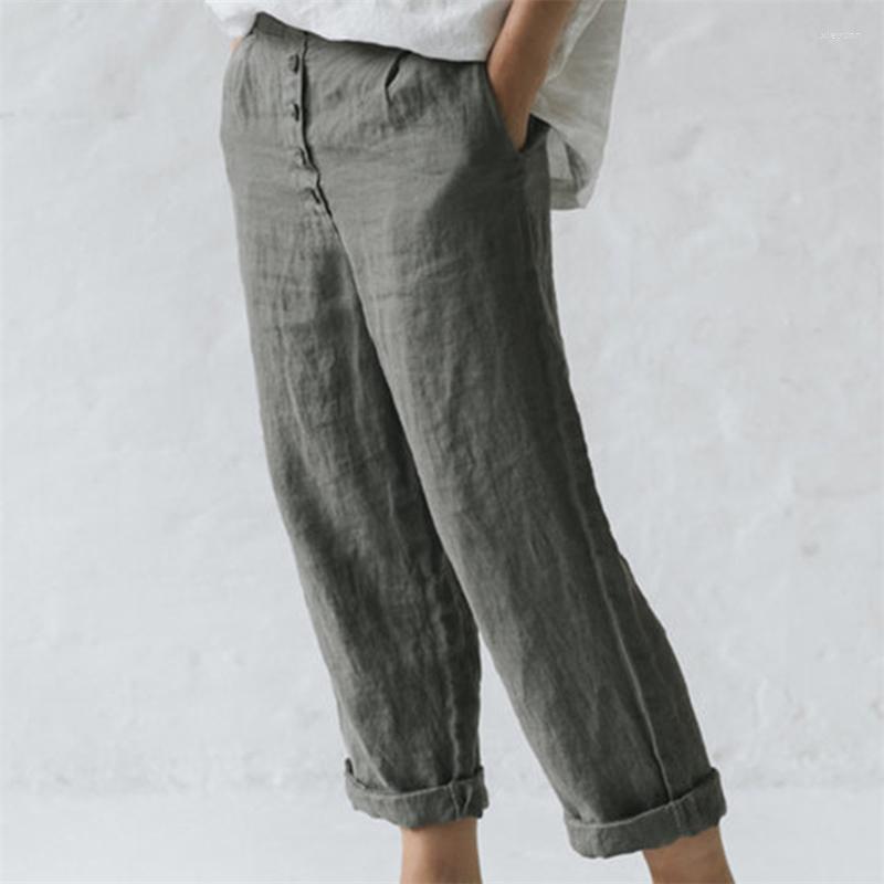 Women's Pants Women Retro Linen Trousers Casual Loose Front Button Harem Style Summer Comfortable Breathale Lady Woman Clothing, Brown
Women's Pants Women Retro Linen Trousers Casual Loose Front Button Harem Style Summer Comfortable Breathale Lady Woman Clothing, Brown
