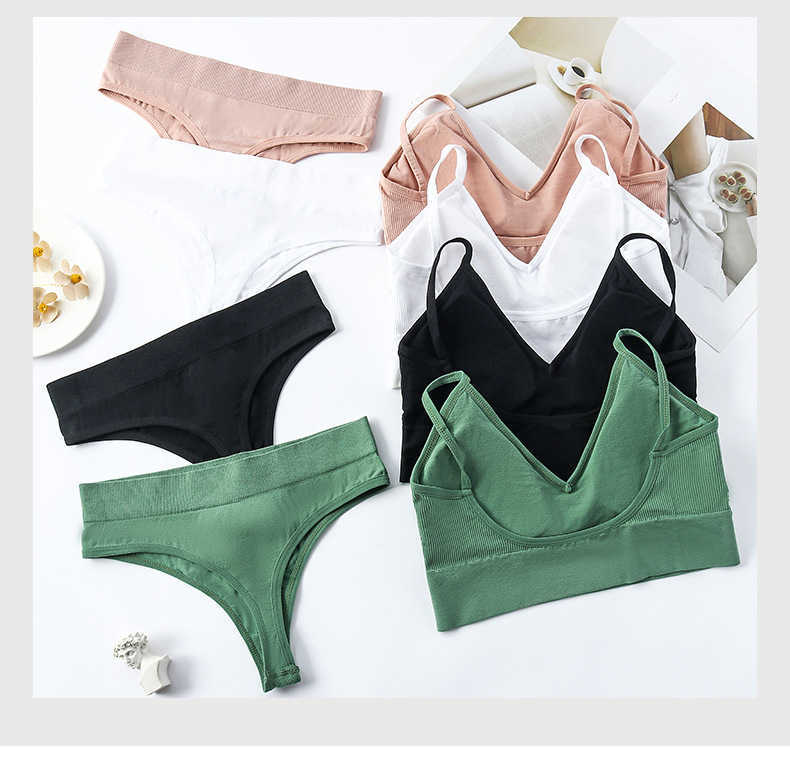 Women's Bra Summer Seamless Brief Sets Plus Size Underwear Triangle Cup Panty Set Breathable No Show Wholesale Women
Women's Bra Summer Seamless Brief Sets Plus Size Underwear Triangle Cup Panty Set Breathable No Show Wholesale Women