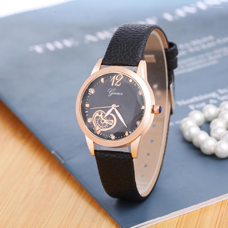 Wristwatches 2023 Fashion Women Luxury Watches Students Heart Leather Casual Quartz Watch For Gift Relogio Feminino Ladies, Black
Wristwatches 2023 Fashion Women Luxury Watches Students Heart Leather Casual Quartz Watch For Gift Relogio Feminino Ladies, Black