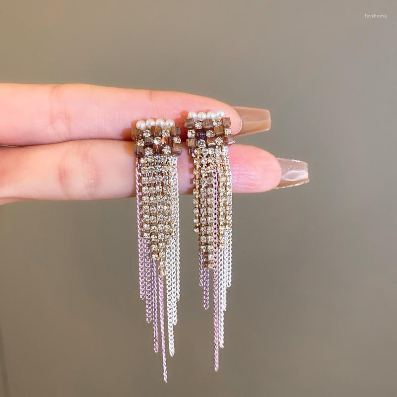 Dangle Earrings DREJEW Luxury Rhinestones Long Style Tassel Drop Inlay Crystal Imitation Pearl Square Ear Jewelry Gifts
Dangle Earrings DREJEW Luxury Rhinestones Long Style Tassel Drop Inlay Crystal Imitation Pearl Square Ear Jewelry Gifts
